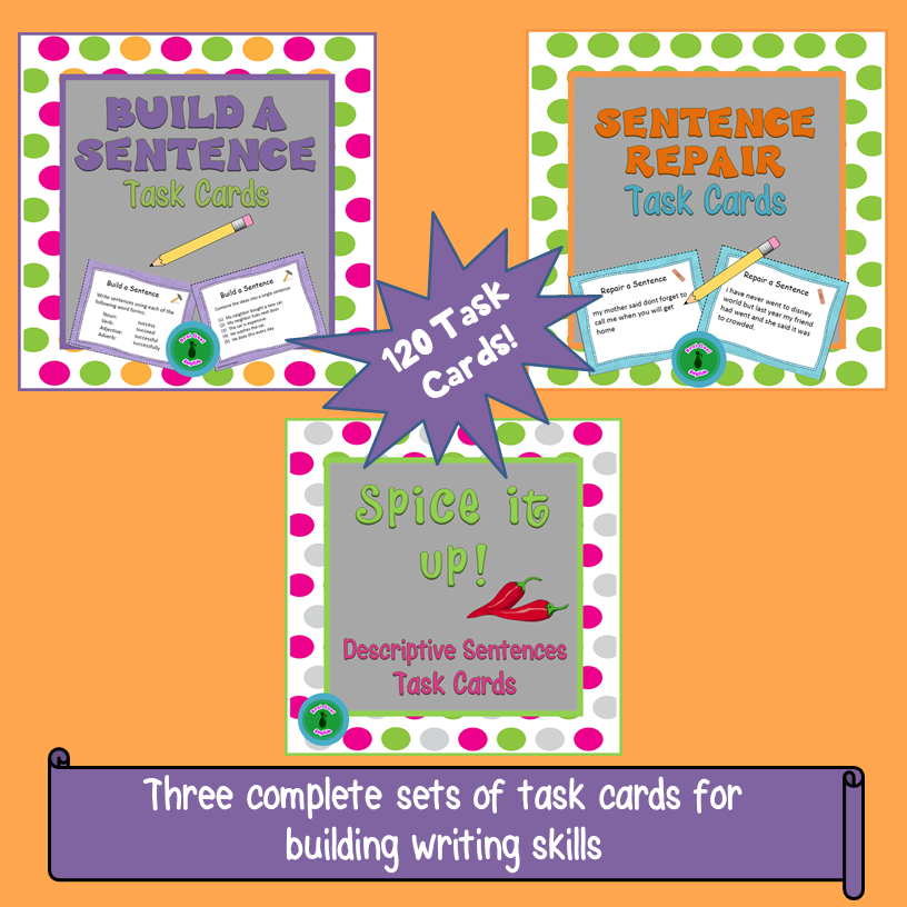 writing-better-sentences-task-card-bundle-real-cool-english