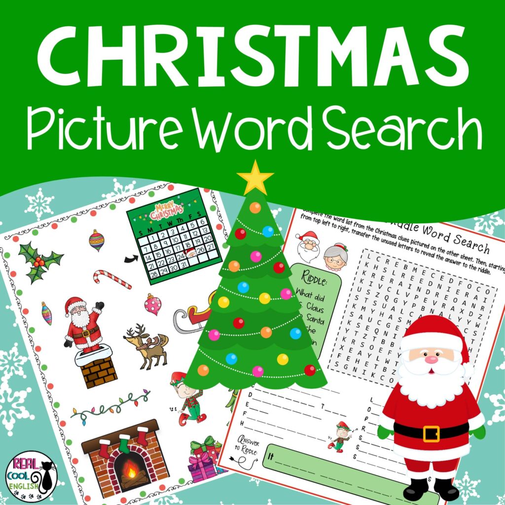 Christmas Picture Word Search Puzzle Cover