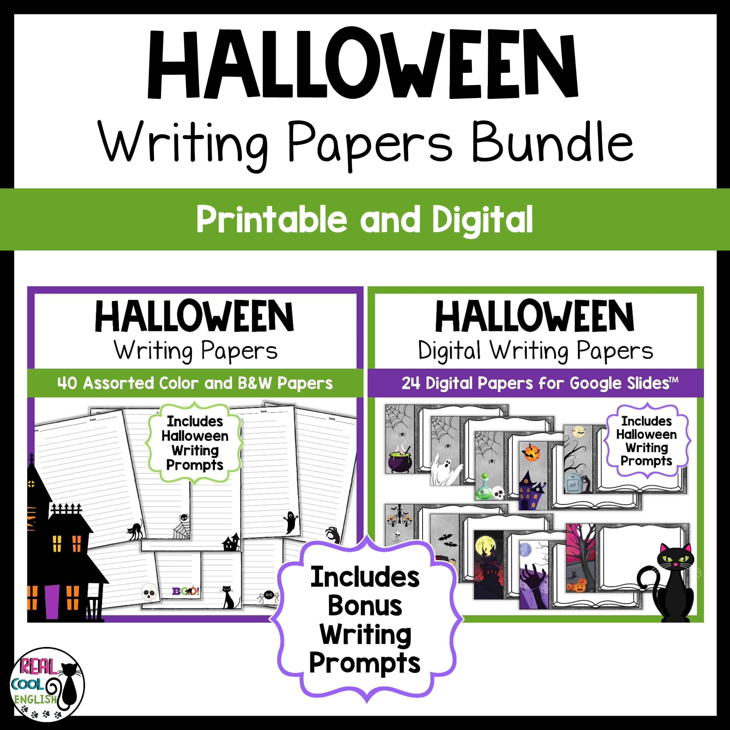 Halloween Writing Papers Bundle