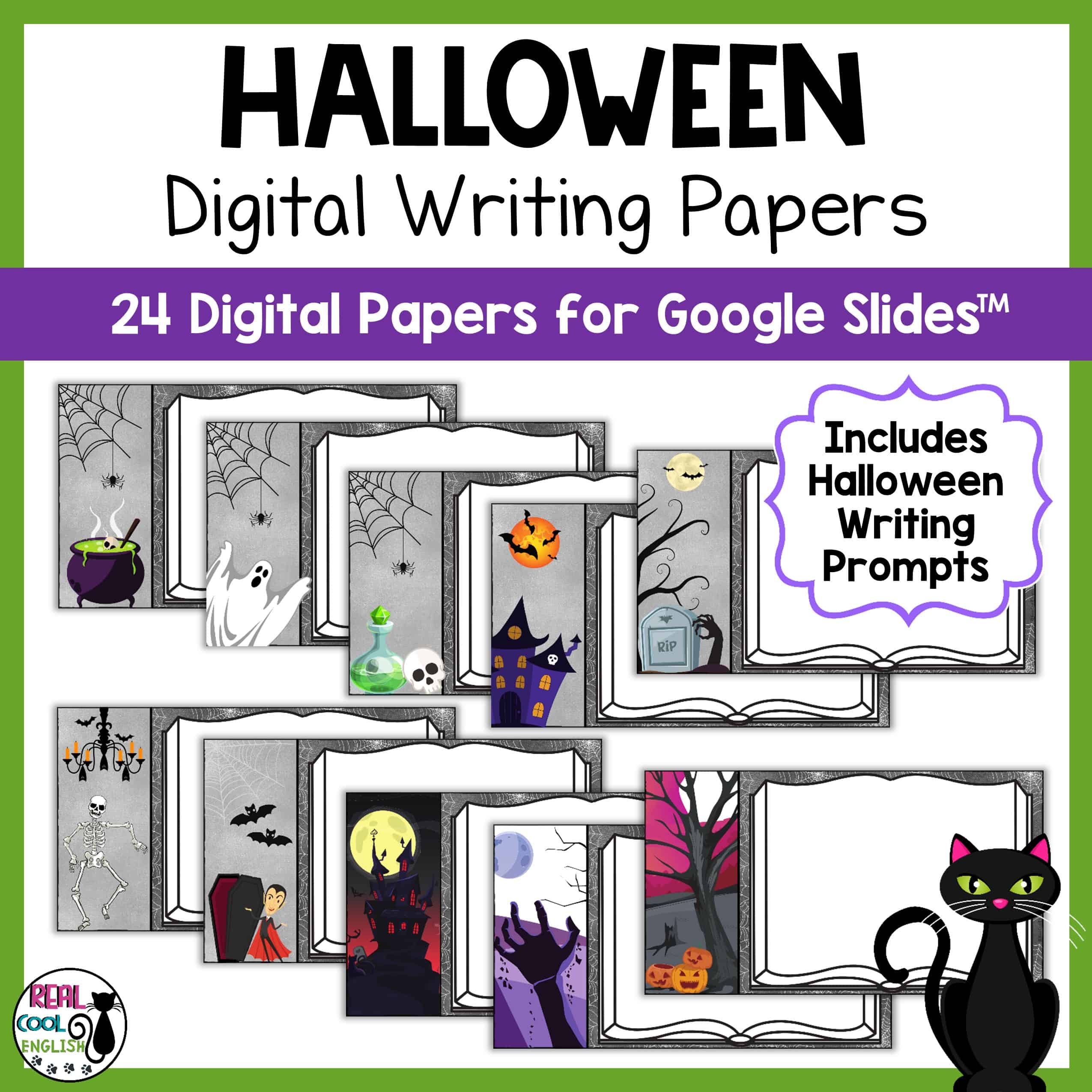 Halloween Digital Writing Papers