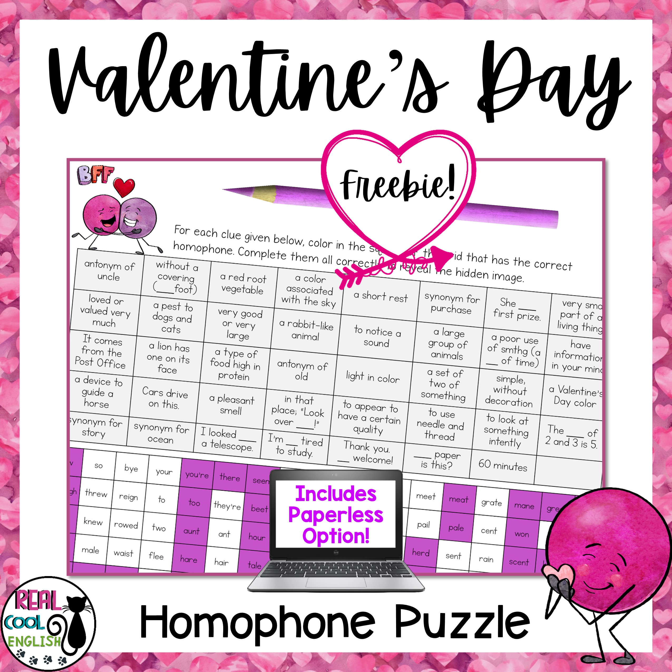 Valentines Day Homophones