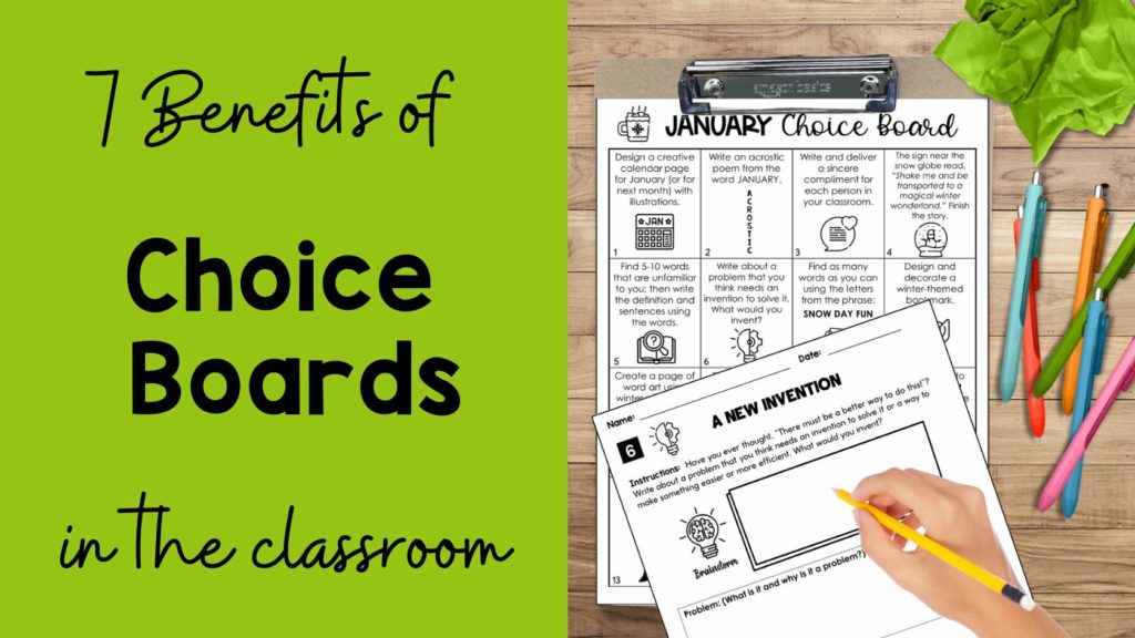 Main image for the blog post: The Power of Choice: 7 Reasons to Use Choice Boards in the Classroom