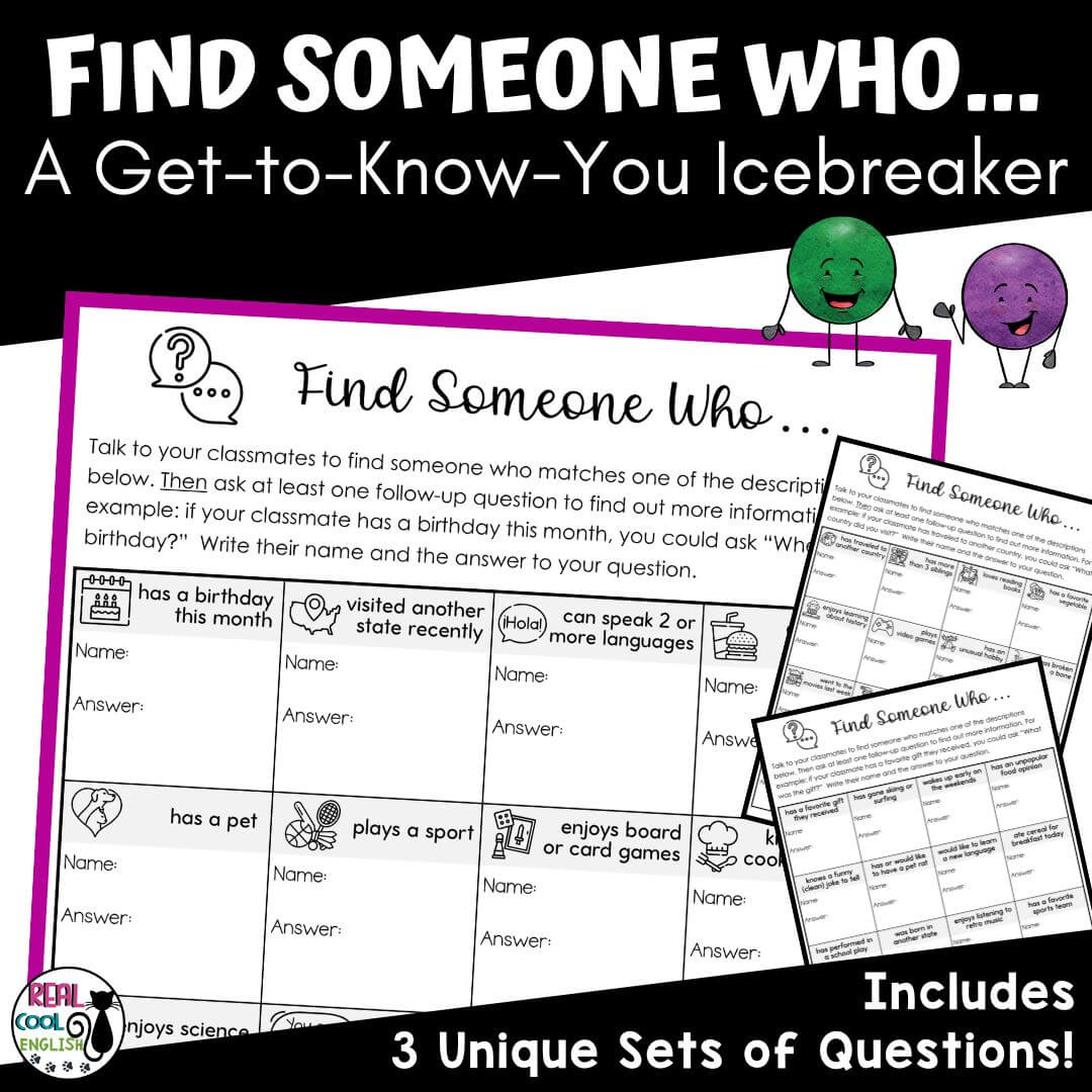 Back to School Find Someone Who