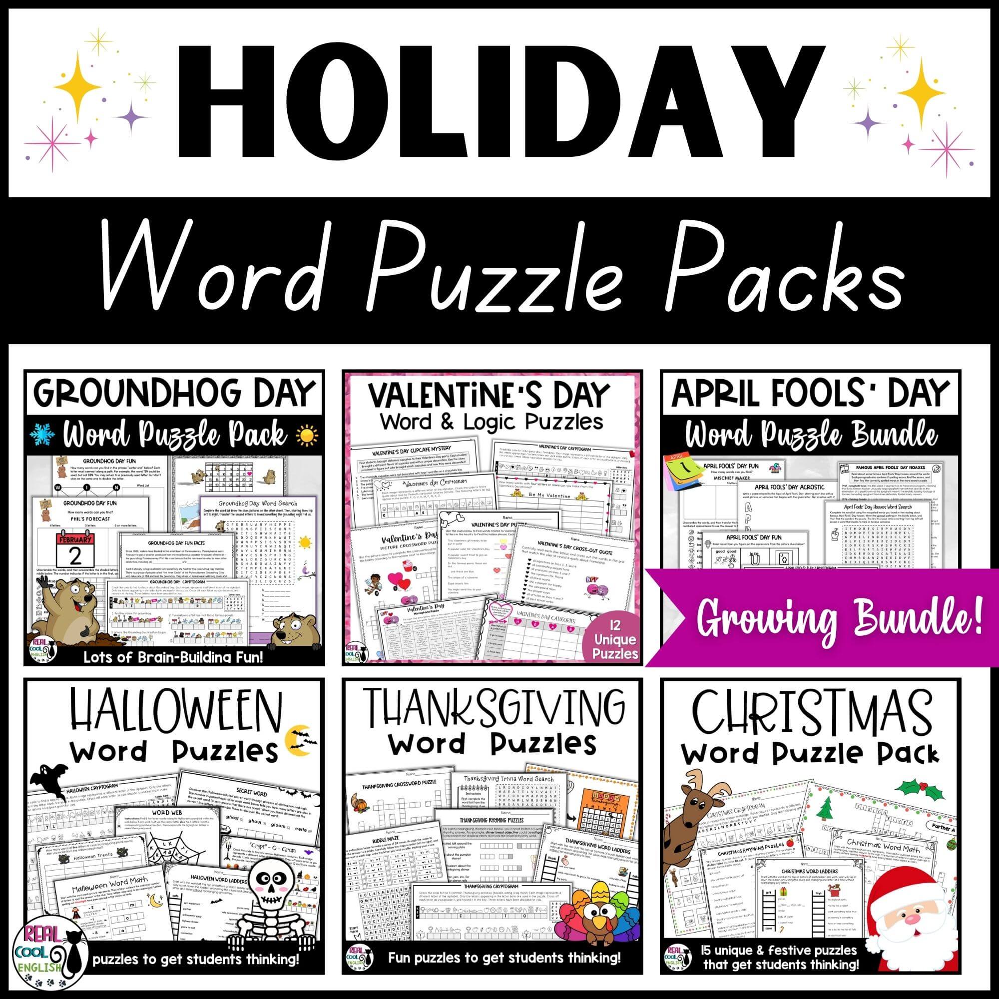 Holiday Puzzle Pack Bundle