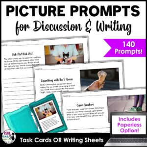 140 Creative Writing Picture Prompts - Journal Writing or Discussion Topics