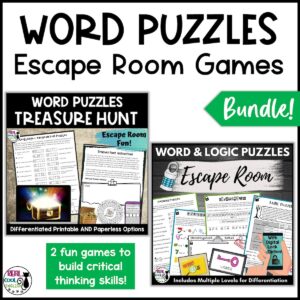Word Puzzle Escape Room Mini Bundle